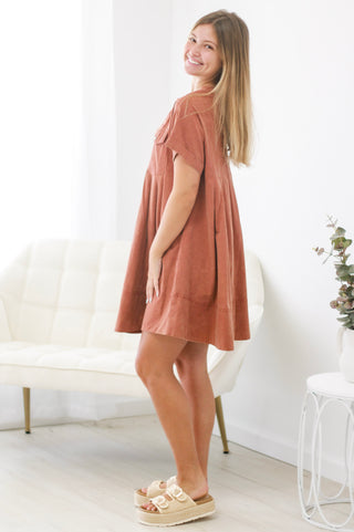 Desert Sunset Dress in Clay