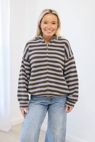 Fall Forecast Striped Sweater