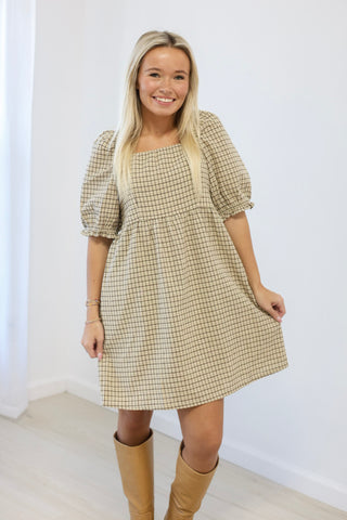 Falling For This Plaid Mini Dress