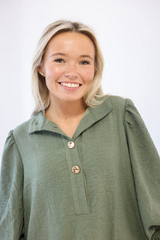 Rolling Hills Olive Dress