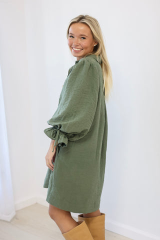 Rolling Hills Olive Dress