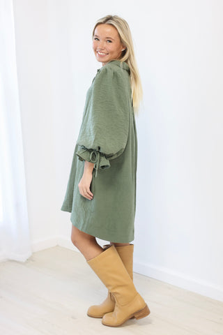 Rolling Hills Olive Dress