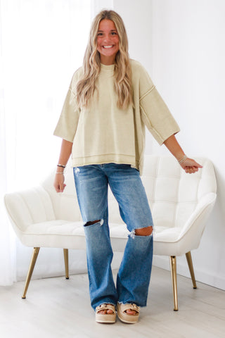 Keeping It Simple Matcha Top