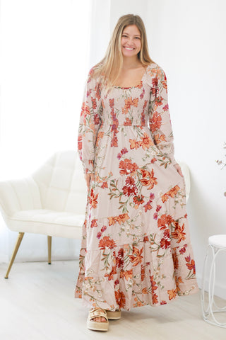 Pictured This Fall Floral Dress