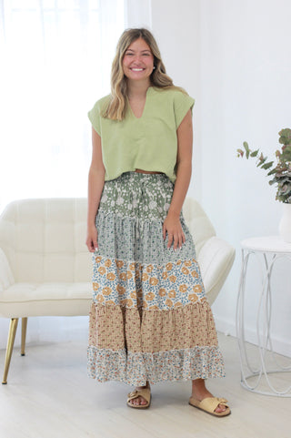 Dazed by You Floral Skirt