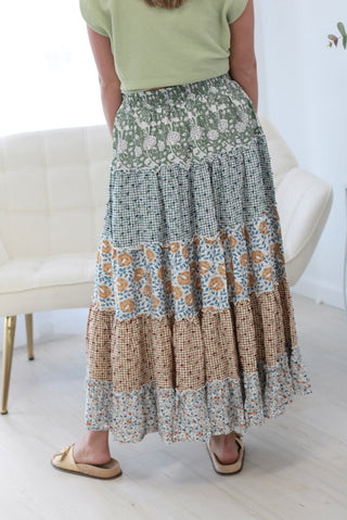 Dazed by You Floral Skirt