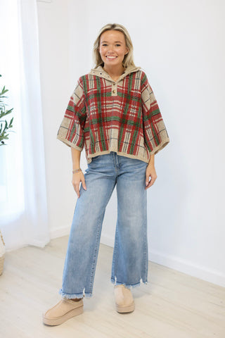 Plaid About You Christmas Sweater