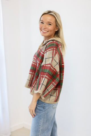 Plaid About You Christmas Sweater