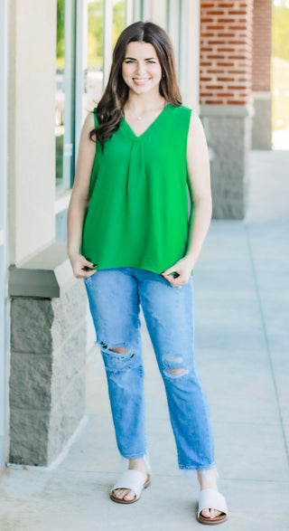 Fashion Forward Tank in Kelly Green