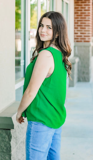 Fashion Forward Tank in Kelly Green