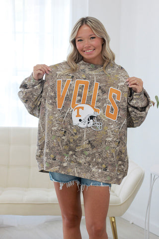 First Down Favorite Camo Mock Neck
