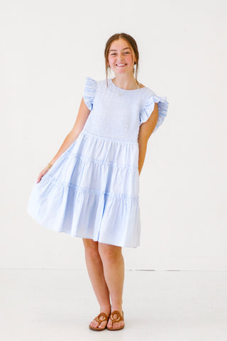 Summer Sunday Morning Dress in Blue