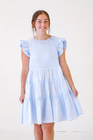 Summer Sunday Morning Dress in Blue