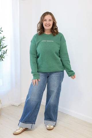 Cozy Season Embroidered Sweatshirt