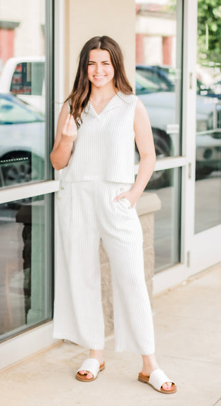 Something Striped Linen Pants