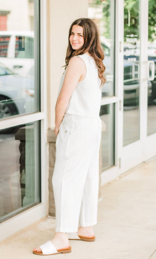 Something Striped Linen Pants