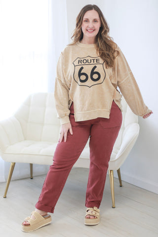 Route 66 Graphic Pullover