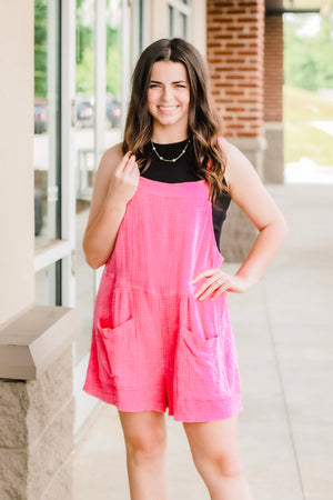 Best of All Pink Cotton Romper