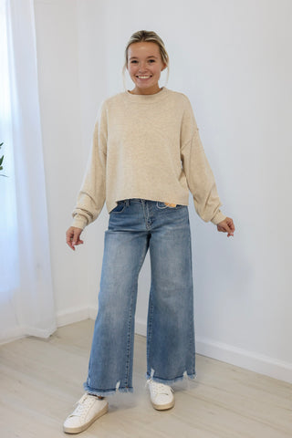 Lovin' Every Day Sweater in Oatmeal
