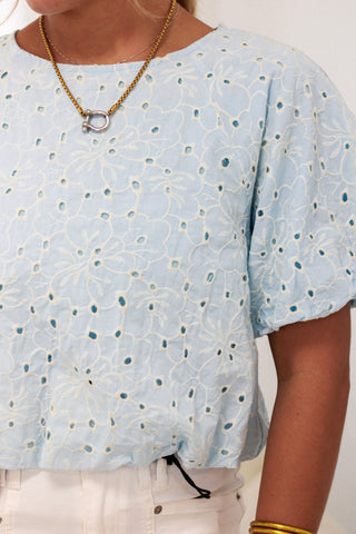 Beachy Breeze Blue Blouse
