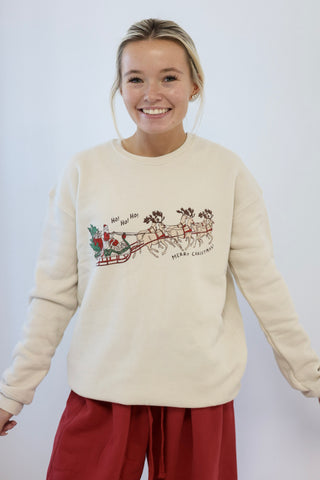 HOHOHO MERRY CHRISTMAS Graphic Sweatshirt