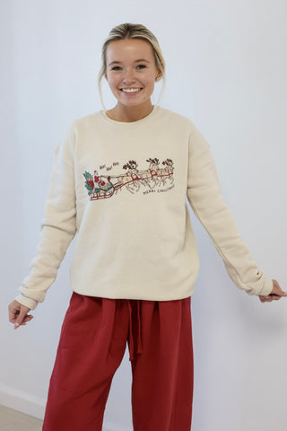 HOHOHO MERRY CHRISTMAS Graphic Sweatshirt
