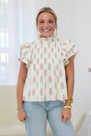 Meant to Be Fun Print Blouse