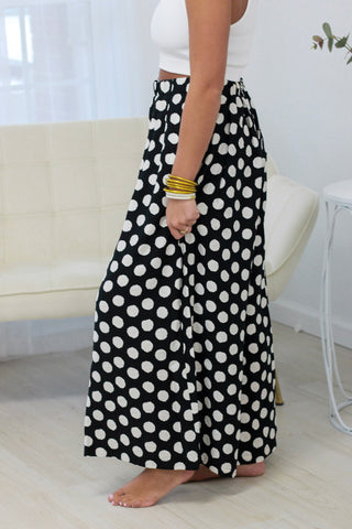 Trendsetter Polka Dot Pants in Black