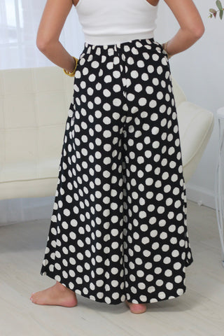 Trendsetter Polka Dot Pants in Black
