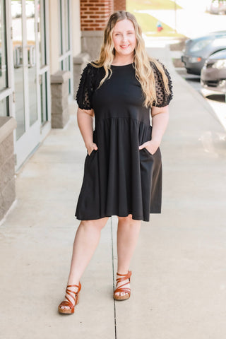 See You in Black Babydoll Dress