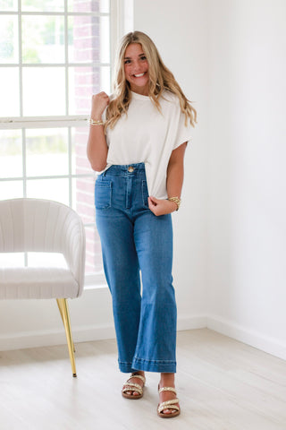 Stylish Girl Fashion Mica Wide Leg