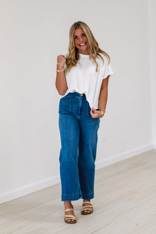 Stylish Girl Fashion Mica Wide Leg