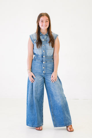 The Denim Fusion Jumpsuit