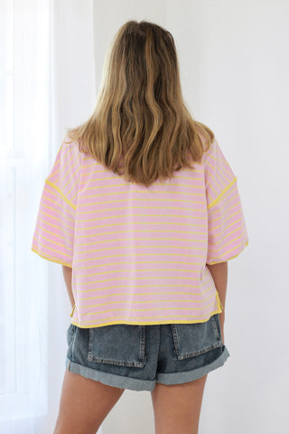 Strawberry Lemonade Striped Tee