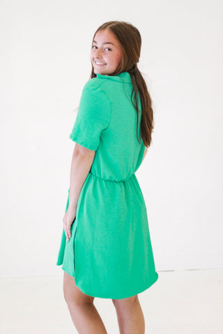 Down to Business Seaphoam Romper