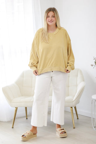 Around the World Burnt Mustard Pullover