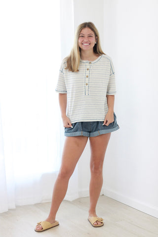 Boat Dock Striped Tee