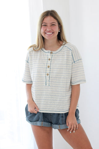 Boat Dock Striped Tee
