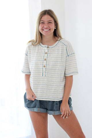 Boat Dock Striped Tee
