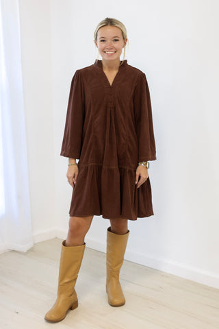 Here for It Dress in Cognac