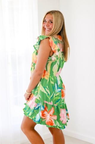 Island Fever Floral Dress