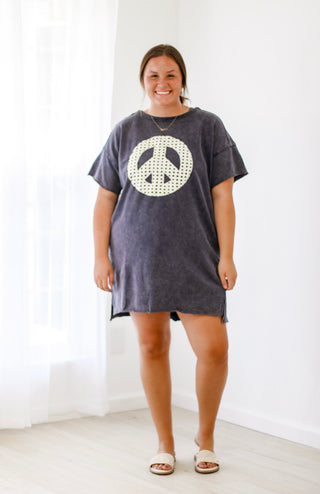 Peaceful Life Navy Dress