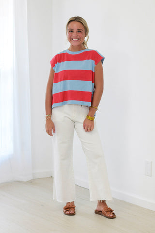 Americana Stripes Casual Top