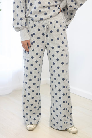 Day to Day Polka Dot Set in Heather Grey