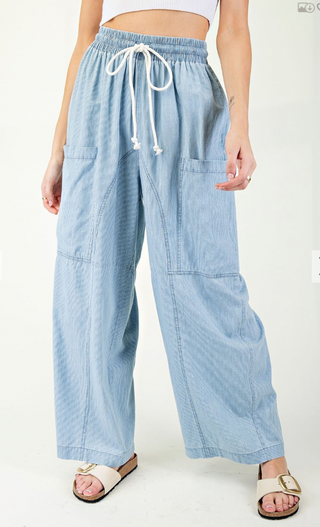 Penny for Your Thoughts Pinstripe Pants