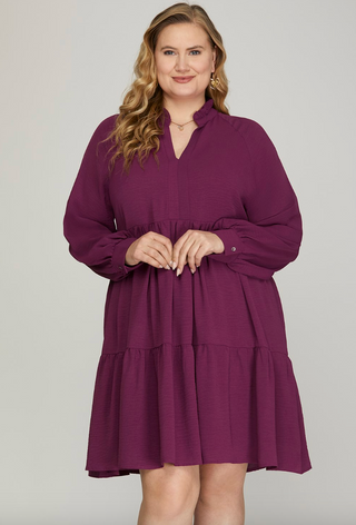 Find My Way Dress in Purple