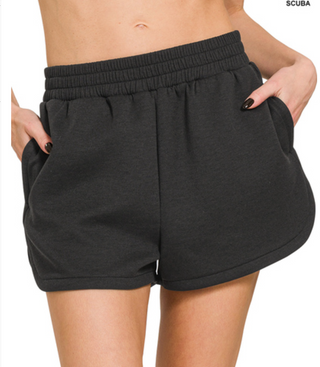Beautiful Soul Scuba Shorts in Black
