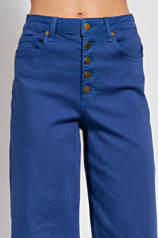 Downtown Vibes Wide Leg Pants in Royal Blue