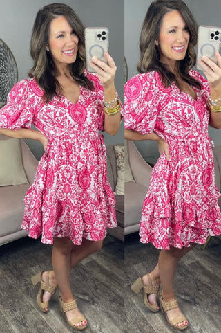 Southern Sophistication Dress in PInk