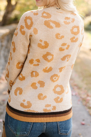 Mustard For Days Leopard Sweater